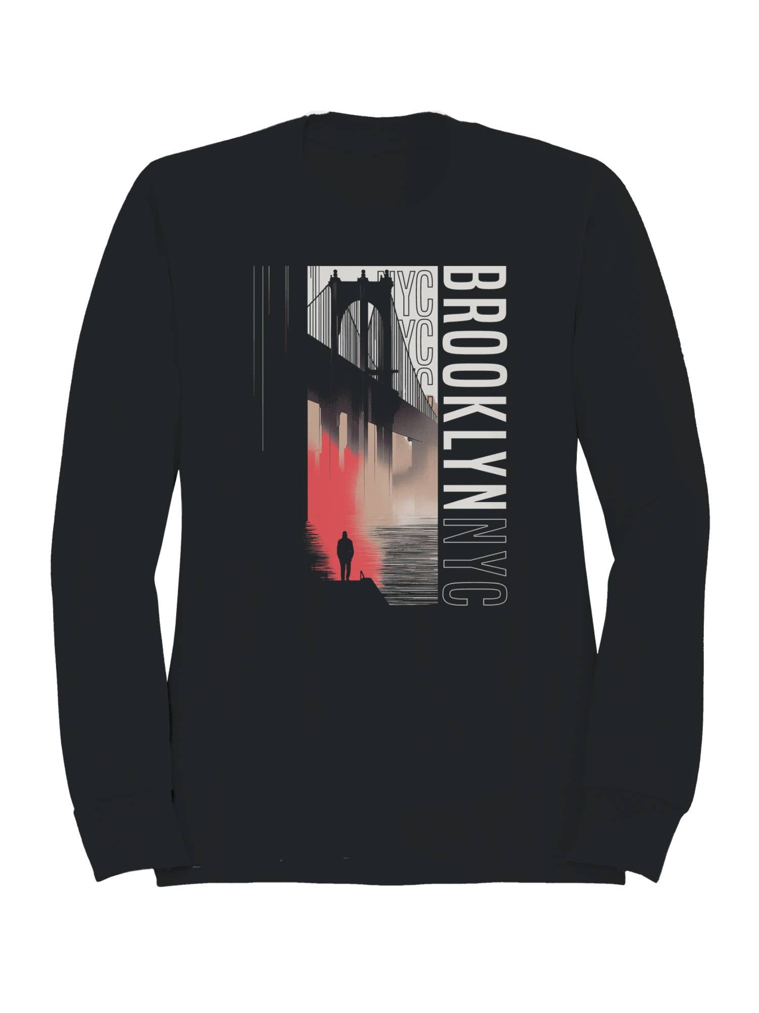 Brooklyn Bridge Misty Evening Men's Sweatshirt