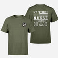 Best Dad Ever Shirt, My Favorite Nurse Calls Me Dad T-Shirt Outfits Summer Tee Gift For BF Men's Short Sleeve Cotton Menswear Womenswear