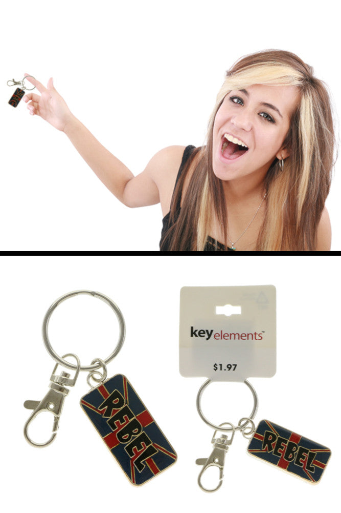 Blue And Red Rebel Key Chain KEKC4842