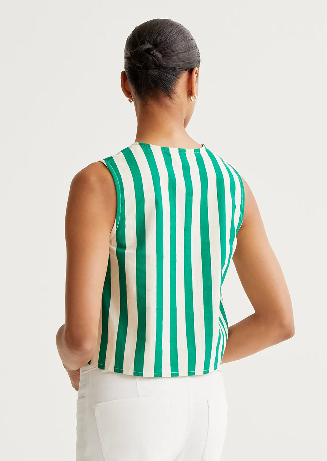 Polly Striped Cotton Tank