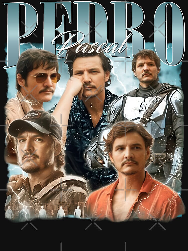 90s Retro Funny Pedro Pascal by Hajuji Unisex T-shirt, Sweatshirt, Hoodie, Long Sleeve Tee