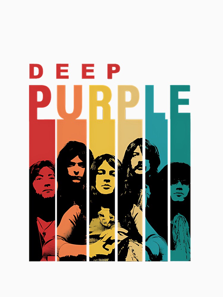 Deep Purple Vintage Band Poster by KhayalSaezo Unisex T-shirt, Sweatshirt, Hoodie, Long Sleeve Tee