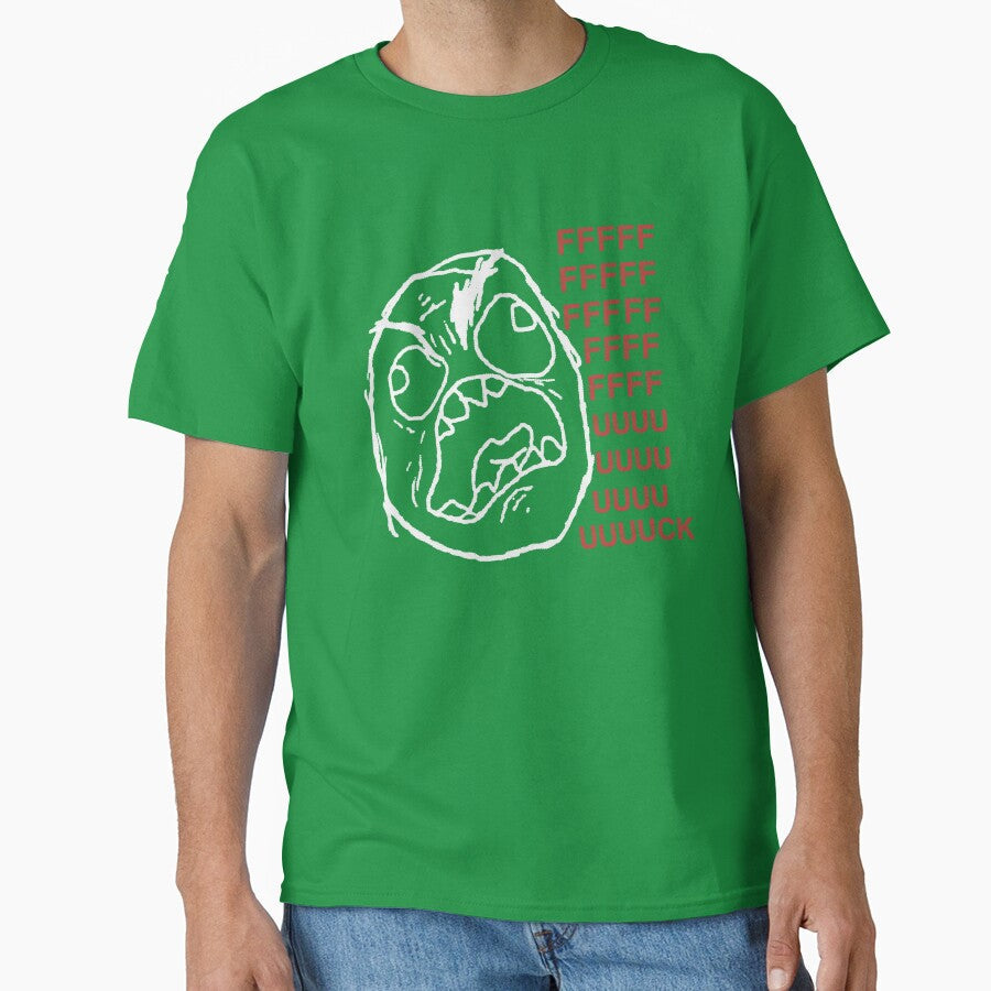 Rage Face Meme Retro Internet Y2K Nostalgia by TrxshWear Unisex T-shirt, Sweatshirt, Hoodie, Long Sleeve Tee