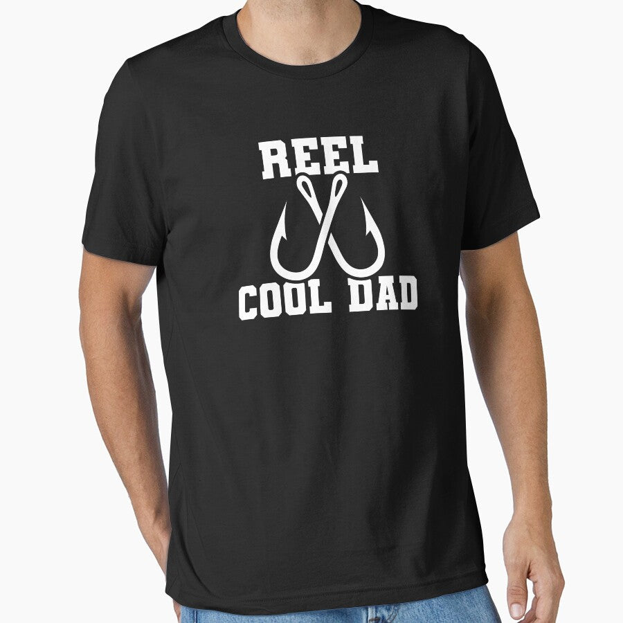 Reel Cool Dad Shirt. Funny Dad joke Shirt. Father's day Shirt. Funny Dad Sticker. Dad Socks. Gift for Father. Funny Husband Shirt. Gift for him. Fishing Shirt. Papa Shirt. by Aknarin Thika