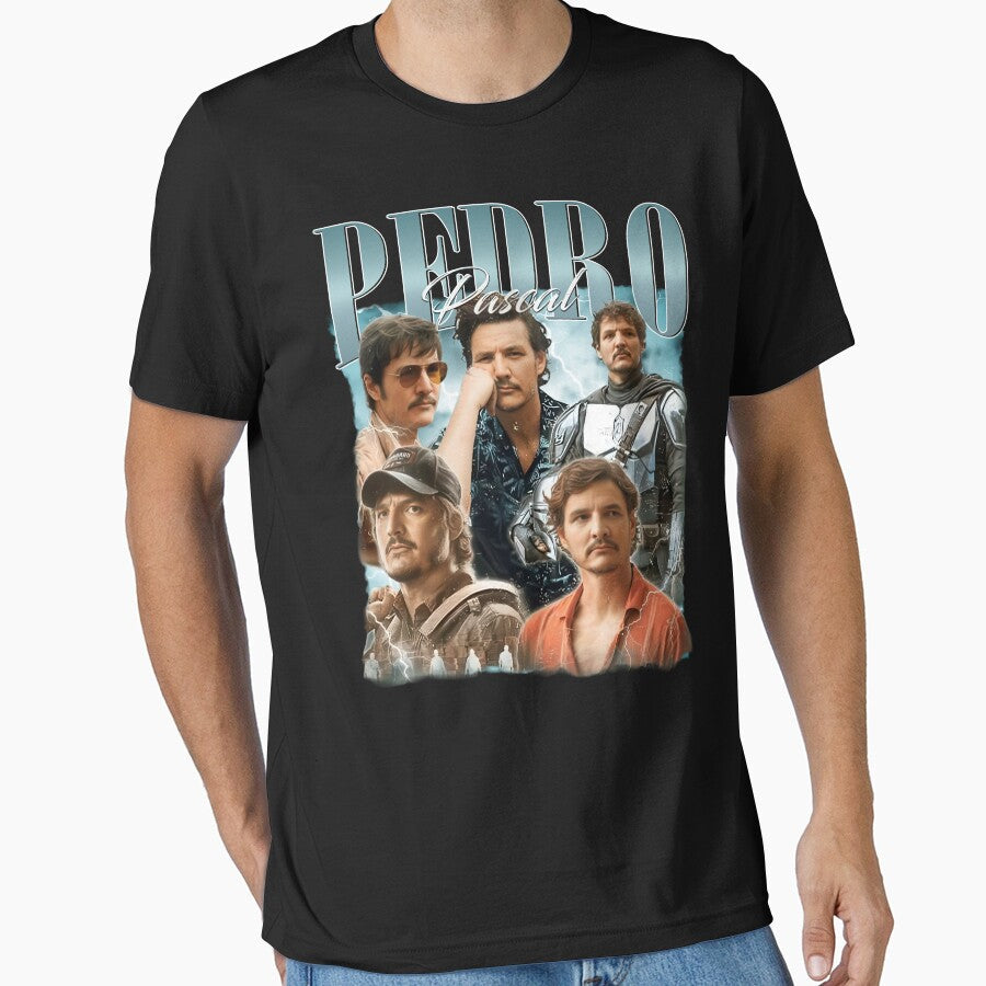 90s Retro Funny Pedro Pascal by Hajuji Unisex T-shirt, Sweatshirt, Hoodie, Long Sleeve Tee