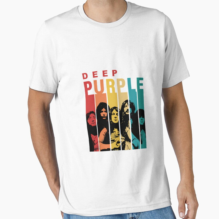 Deep Purple Vintage Band Poster by KhayalSaezo Unisex T-shirt, Sweatshirt, Hoodie, Long Sleeve Tee