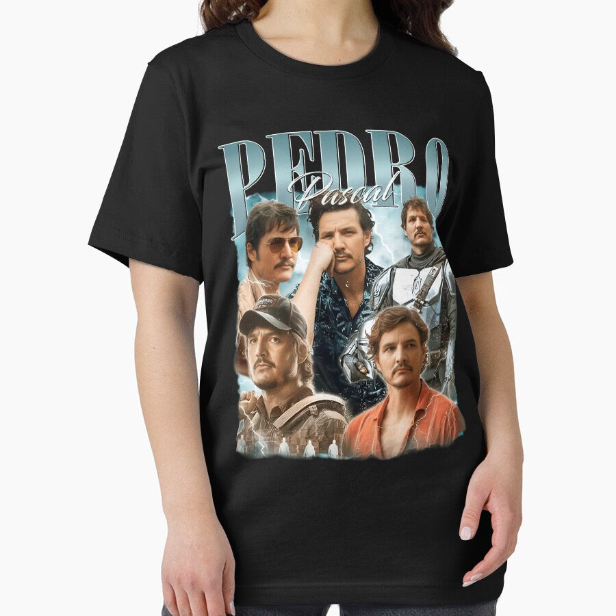90s Retro Funny Pedro Pascal by Hajuji Unisex T-shirt, Sweatshirt, Hoodie, Long Sleeve Tee