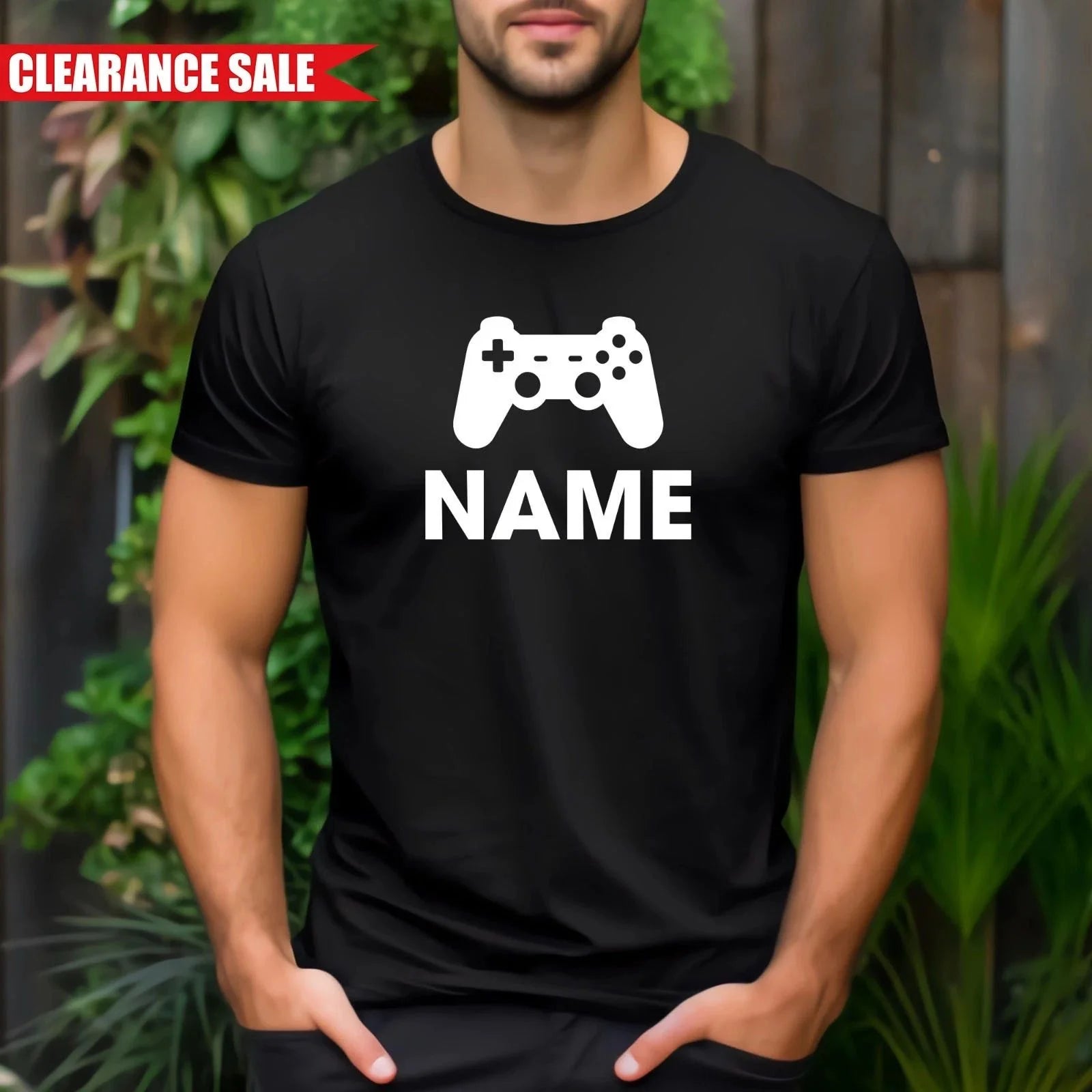 Gaming Personalized T Shirt Short Sleeve Printed 100% Cotton Birthday Gift Tops Unisex T-shirt, Sweatshirt, Hoodie, Long Sleeve Tee