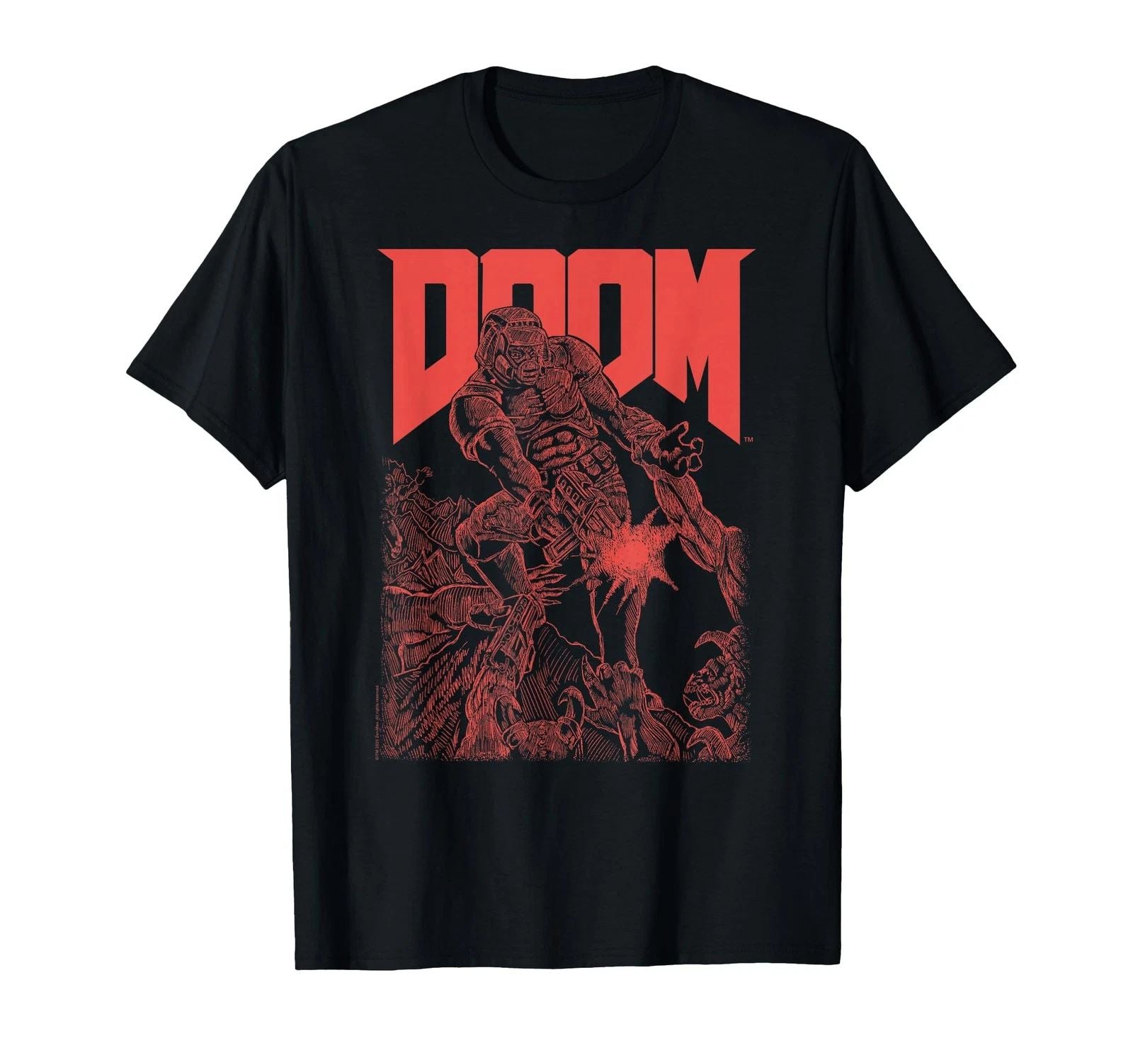Red Sketched Cover Art Video Game T-Shirt Unisex T-shirt, Sweatshirt, Hoodie, Long Sleeve Tee